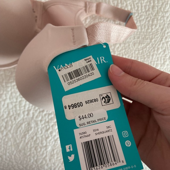 Vanity fair pink 38C bra full figure smoothing underwire bra - Picture 3 of 5